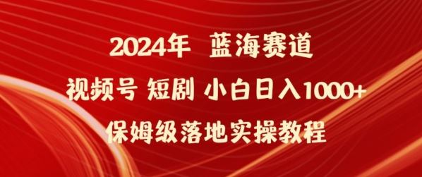 2024年视频号短剧新玩法小白日入1000+保姆级落地实操教程【揭秘】-天孤无涯网