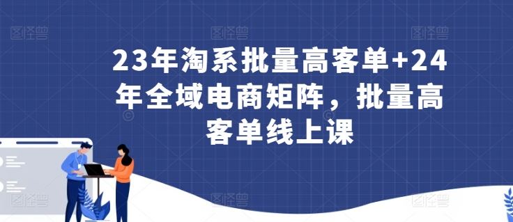 23年淘系批量高客单+24年全域电商矩阵，批量高客单线上课-天孤无涯网