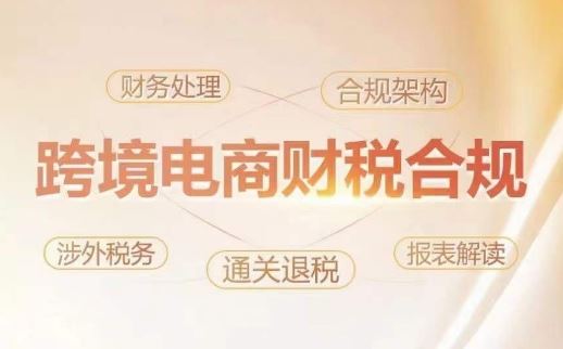 跨境老板财税合规特训营，规避财税风险、提升企业利润-天孤无涯网