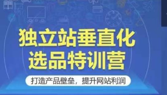 独立站垂直化选品特训营，打造产品壁垒，提升网站利润-天孤无涯网