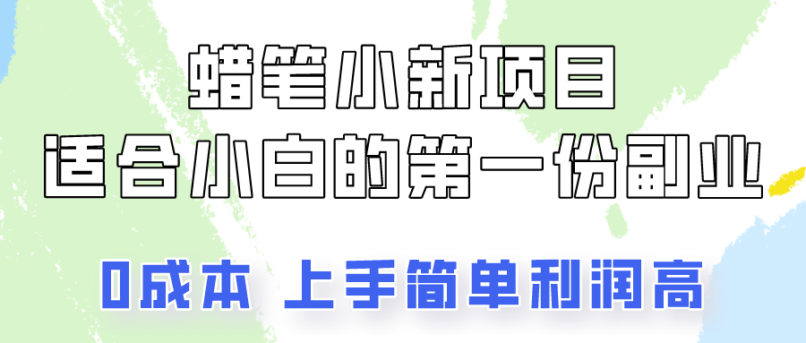 蜡笔小新项目拆解，0投入，0成本，小白一个月也能多赚3000+-天孤无涯网