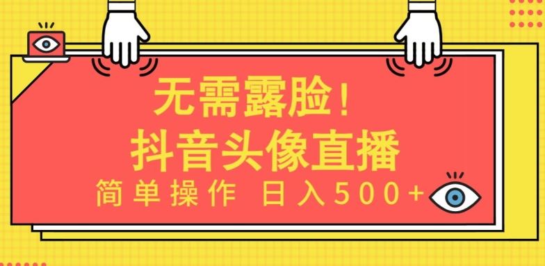 无需露脸，Ai头像直播项目，简单操作日入500+【揭秘】-天孤无涯网
