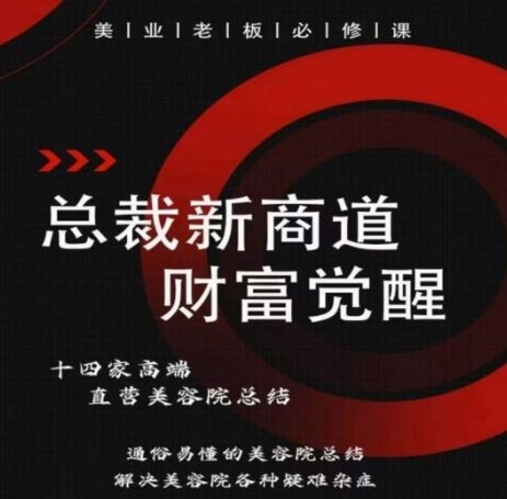 总裁新商道(美业老板必修课)，通俗易懂的美容院总结，解决美容院各种疑难杂症-天孤无涯网