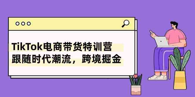 TikTok电商带货特训营，跟随时代潮流，跨境掘金（8节课）-天孤无涯网