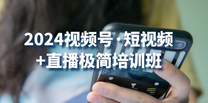 2024视频号短视频+直播极简培训班：抓住视频号风口，流量红利-天孤无涯网
