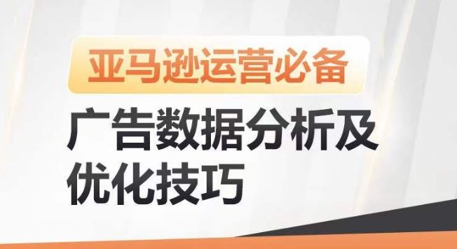 亚马逊广告数据分析及优化技巧，高效提升广告效果，降低ACOS，促进销量持续上升-天孤无涯网