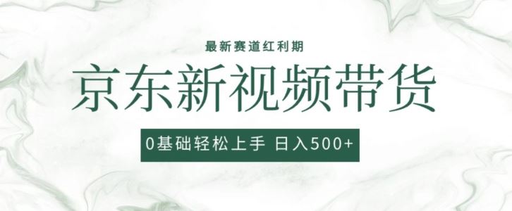 2024最新京东视频带货项目，最新0粉强开无脑搬运爆款玩法，小白轻松上手【揭秘】-天孤无涯网