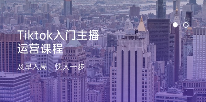 Tiktok入门主播运营课程，及早入局，快人一步（11节）-天孤无涯网