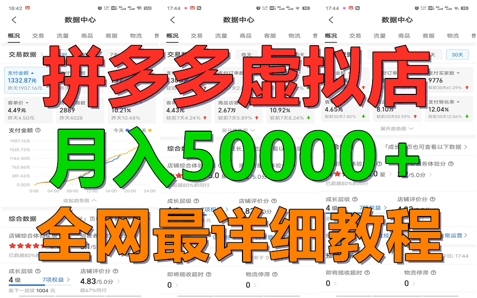拼多多虚拟电商训练营月入50000+你也行，暴利稳定长久，副业首选-天孤无涯网