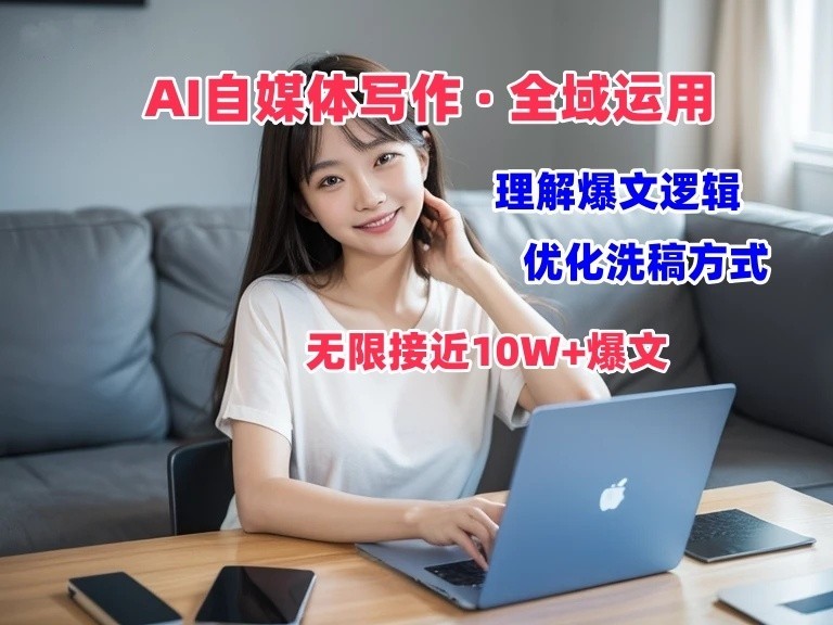 AI自媒体写作 → 价值变现，剖析爆文逻辑，无限接近10W+爆文体验课-天孤无涯网