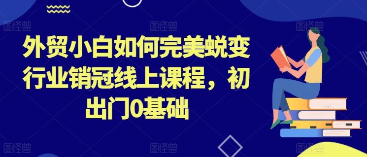 外贸小白如何完美蜕变行业销冠线上课程，初出门0基础-天孤无涯网