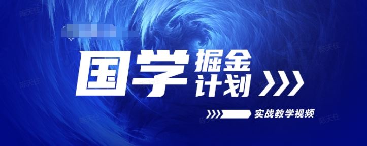 国学掘金计划2024实战教学视频教学，高复购项目长久项目-天孤无涯网