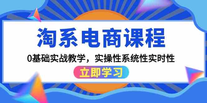 （9704期）淘系电商课程，0基础实战教学，实操性系统性实时性（15节课）-天孤无涯网