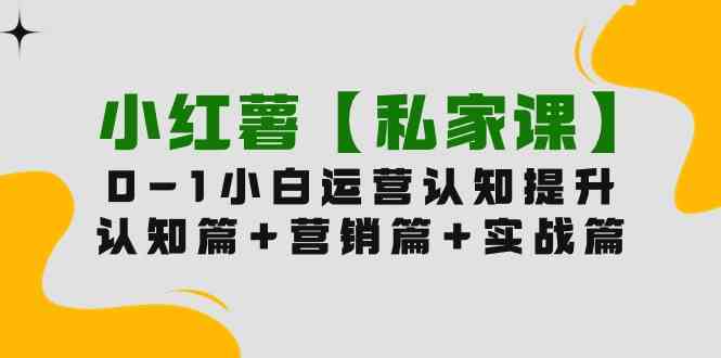（9910期）小红薯【私家课】0-1玩赚小红书内容营销，认知篇+营销篇+实战篇（11节课）-天孤无涯网