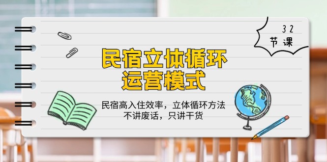 （10284期）民宿 立体循环运营模式：民宿高入住效率，立体循环方法，只讲干货（32节）-天孤无涯网