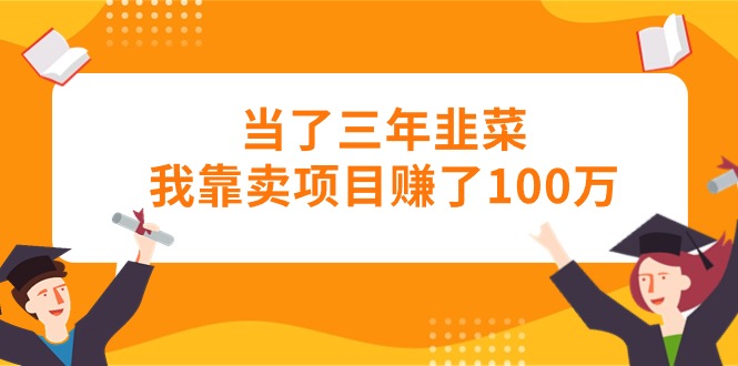 （10725期）当了三年韭菜我靠卖项目赚了100万-天孤无涯网