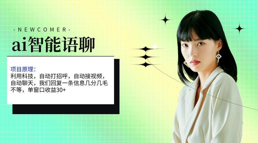 （11383期）ai智能语聊，单窗口30+单机500+，无脑干！！！-天孤无涯网