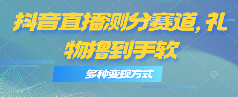 （11380期）抖音直播测分赛道，多种变现方式，轻松日入1000+-天孤无涯网