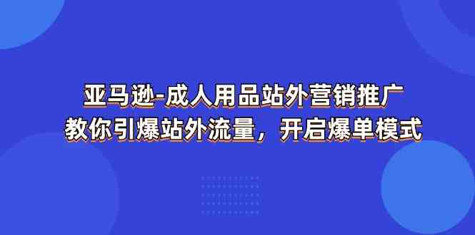 亚马逊成人用品站外营销推广，教你引爆站外流量，开启爆单模式-天孤无涯网