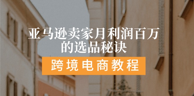 （11456期）亚马逊卖家月利润百万的选品秘诀:  抓重点/高利润/大方向/大类目/选品…-天孤无涯网