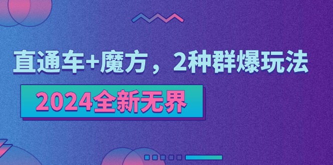 （11479期）2024全新无界：直通车+魔方，2种群爆玩法-天孤无涯网