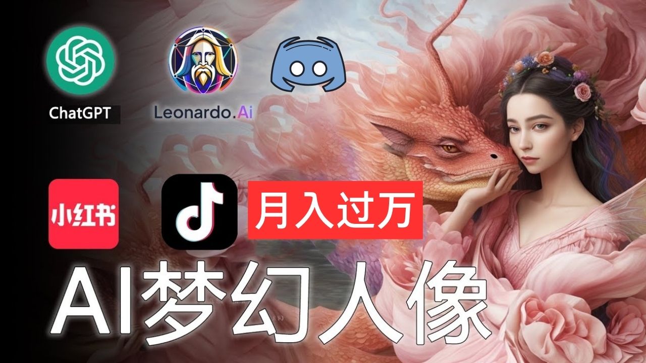 （11575期）AI摄影梦幻人像：零基础也能月入过万的秘密-天孤无涯网