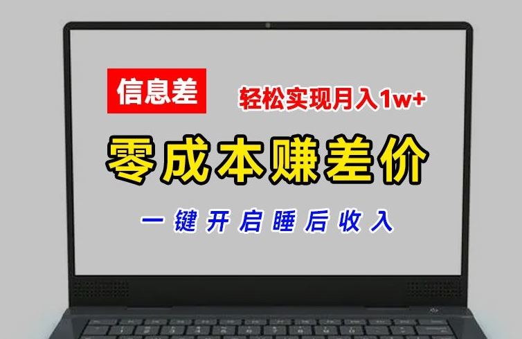 零成本赚差价，各大平台账号批发倒卖，一键开启睡后收入，轻松实现月入1w+【揭秘】-天孤无涯网