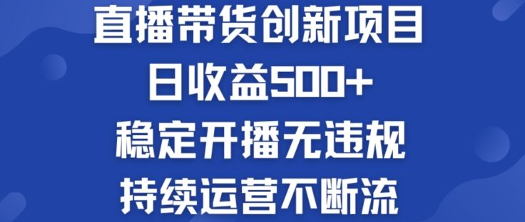 淘宝无人直播带货创新项目：日收益500+  稳定开播无违规  持续运营不断流【揭秘】-天孤无涯网