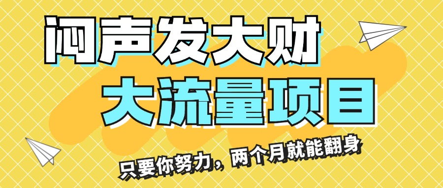 （11688期）闷声发大财，大流量项目，月收益过3万，只要你努力，两个月就能翻身-天孤无涯网