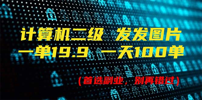 （11715期）计算机二级，一单19.9 一天能出100单，每天只需发发图片（附518G资料）-天孤无涯网