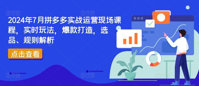 2024年7月拼多多实战运营现场课程，实时玩法，爆款打造，选品、规则解析-天孤无涯网