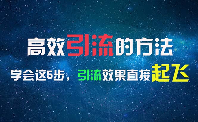 （11776期）高效引流的方法，可以帮助你日引300+创业粉，一年轻松收入30万，比打工强-天孤无涯网