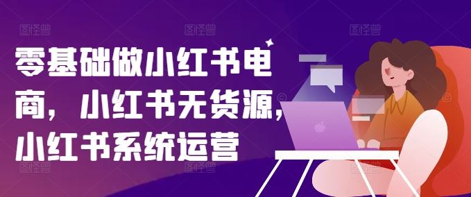 零基础做小红书电商，小红书无货源，小红书系统运营-天孤无涯网