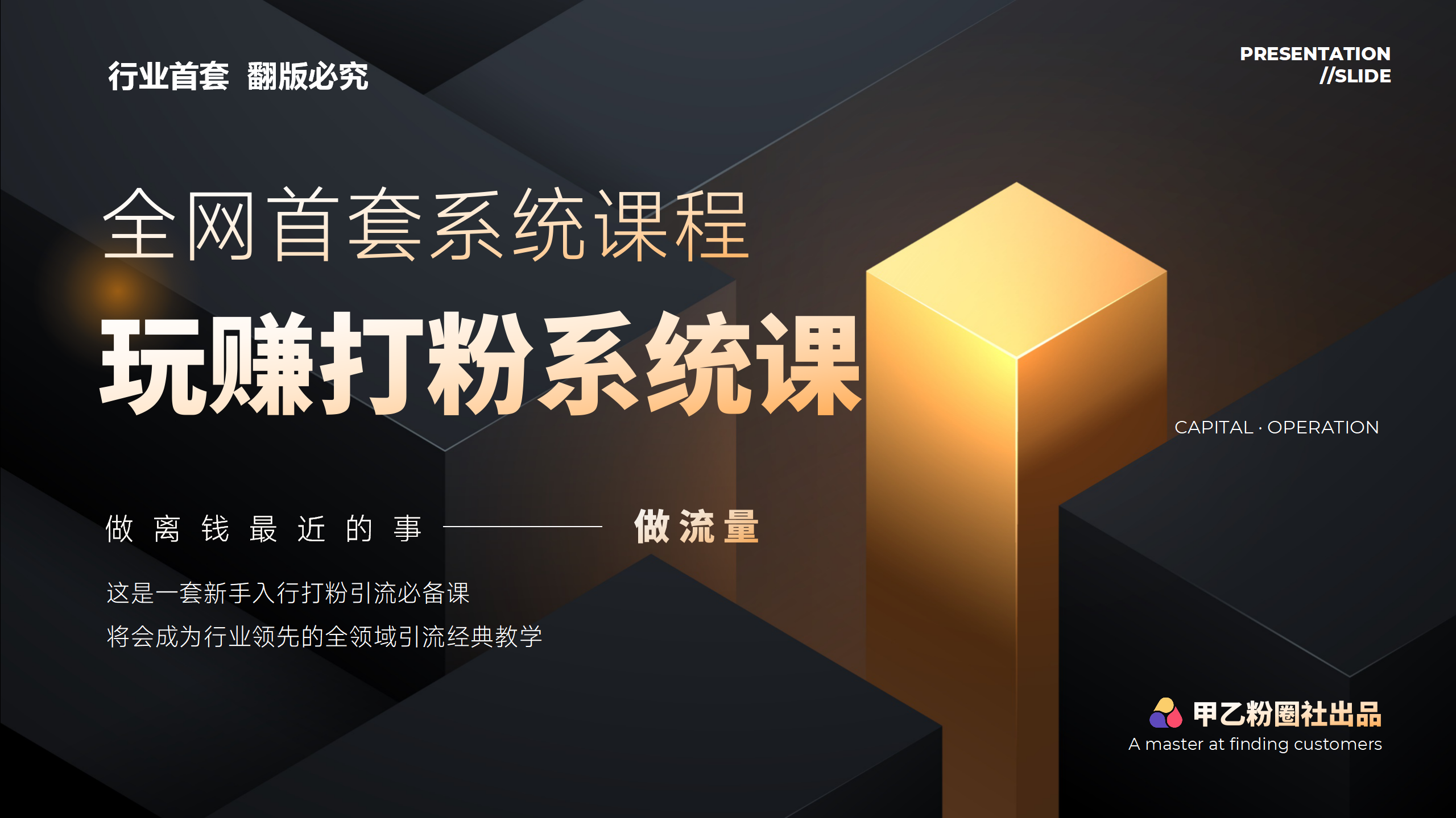 （12037期）全网首套系统打粉课，日入3000+，手把手各行引流SOP团队实战教程-天孤无涯网