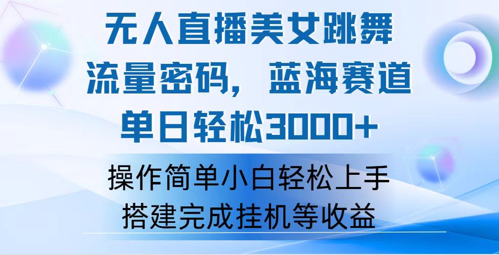 （12088期）快手无人直播美女跳舞，轻松日入3000+，流量密码，蓝海赛道，上手简单…-天孤无涯网