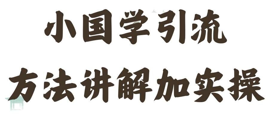 国学引流方法实操教学，日加50个精准粉【揭秘】-天孤无涯网