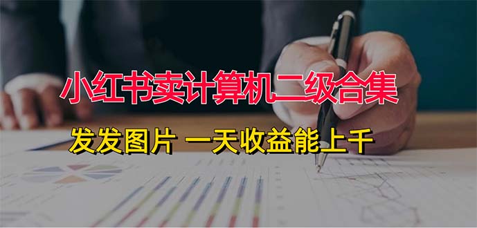 （12228期）小红书卖计算机二级合集，发发图片 一天收益能上千-天孤无涯网