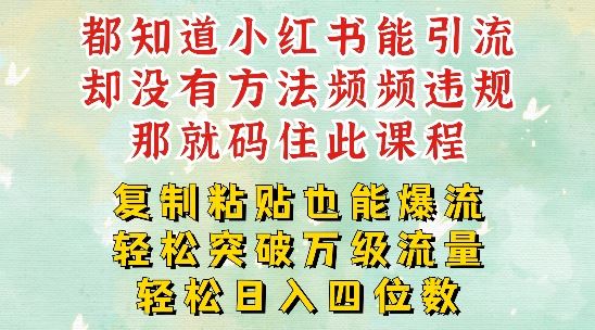 小红书靠复制粘贴一周突破万级流量池干货，以减肥为例，每天稳定引流变现四位数【揭秘】-天孤无涯网