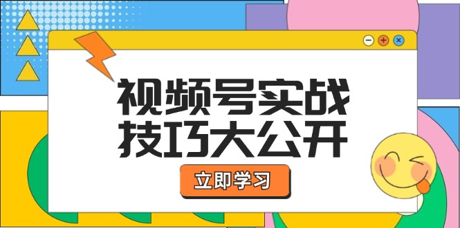 视频号实战技巧大公开：选题拍摄、运营推广、直播带货一站式学习-天孤无涯网