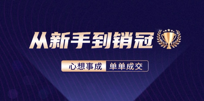 （12383期）从新手到销冠：精通客户心理学，揭秘销冠背后的成交秘籍-天孤无涯网