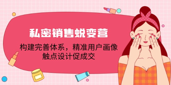 （12436期）私密销售蜕变营：构建完善体系，精准用户画像，触点设计促成交-天孤无涯网