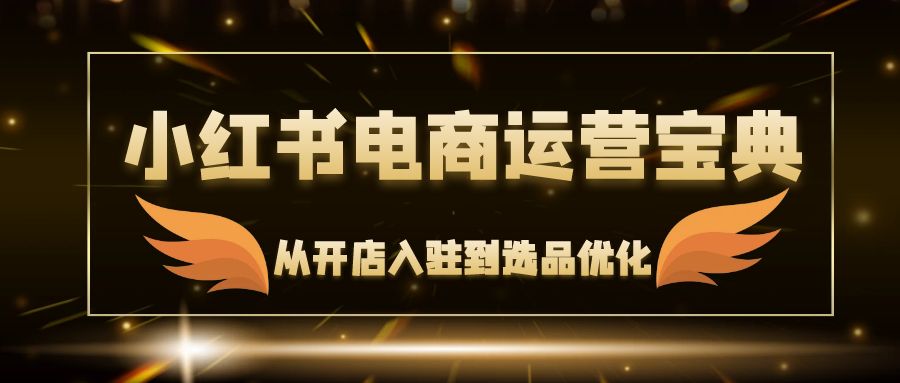 （12497期）小红书电商运营宝典：从开店入驻到选品优化，一站式解决你的电商难题-天孤无涯网