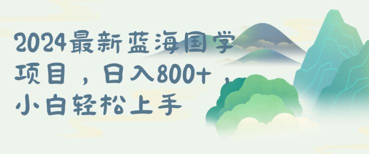 国学项目，长期蓝海可矩阵，从0-1的过程【揭秘】-天孤无涯网