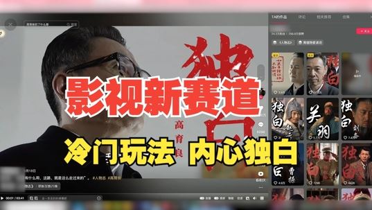 最新影视解说玩法，人物独白，30天涨粉24万+，全流程拆解【揭秘】-天孤无涯网