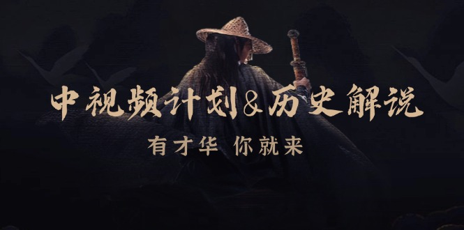 中视频计划历史解说，博主教你赚钱，涵盖素材、文案、音频、图像处理-天孤无涯网