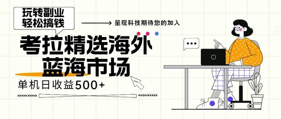 （13191期）海外全新空白市场，小白也可轻松上手，年底最后红利-天孤无涯网