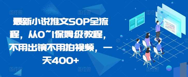 最新小说推文SOP全流程，从0~1保姆级教程，不用出镜不用拍视频，一天400+-天孤无涯网