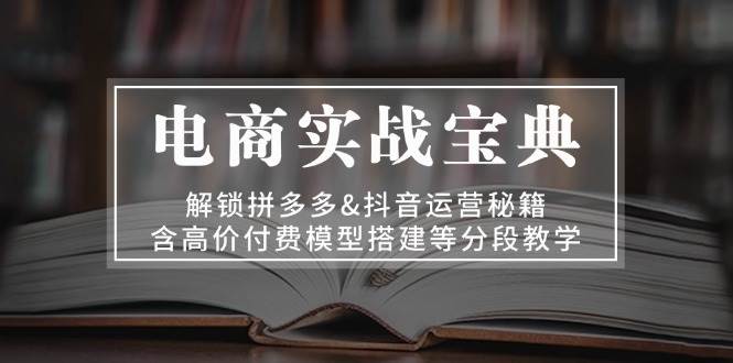 （13195期）电商实战宝典 解锁拼多多&抖音运营秘籍 含高价付费模型搭建等分段教学-天孤无涯网