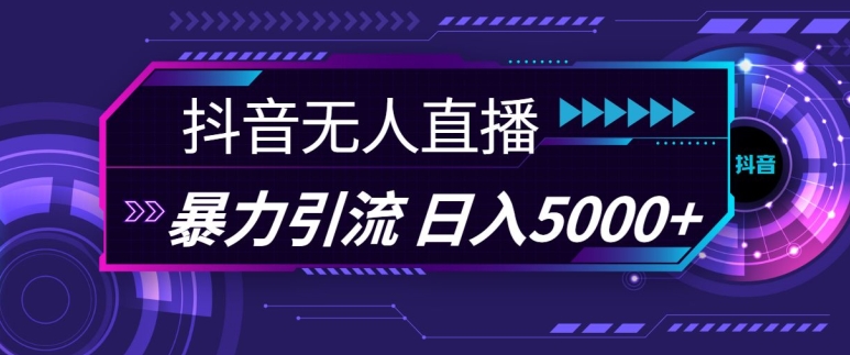 抖音快手视频号全平台通用无人直播引流法，利用图片模板和语音话术，暴力日引流100+创业粉【揭秘】-天孤无涯网