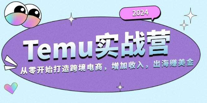 （13266期）2024Temu实战营：从零开始打造跨境电商，增加收入，出海赚美金-天孤无涯网